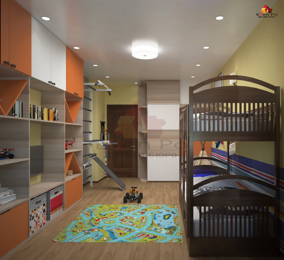 Дизайн трех-комнатной квартиры с элементами лофт и восточной культуры.