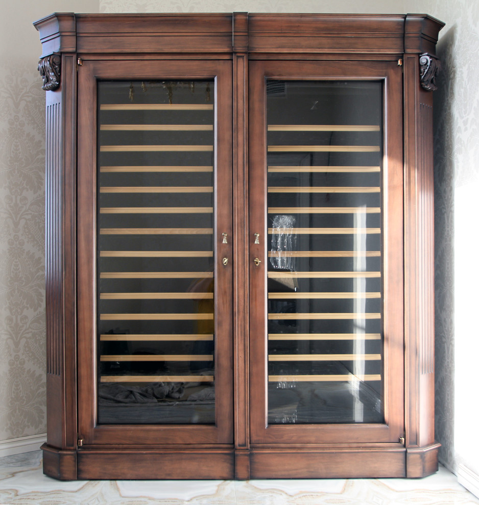 Обложка проекта: Роскошный винный шкаф на базе двух EuroCаve / Custom Made Wine Cabinet.