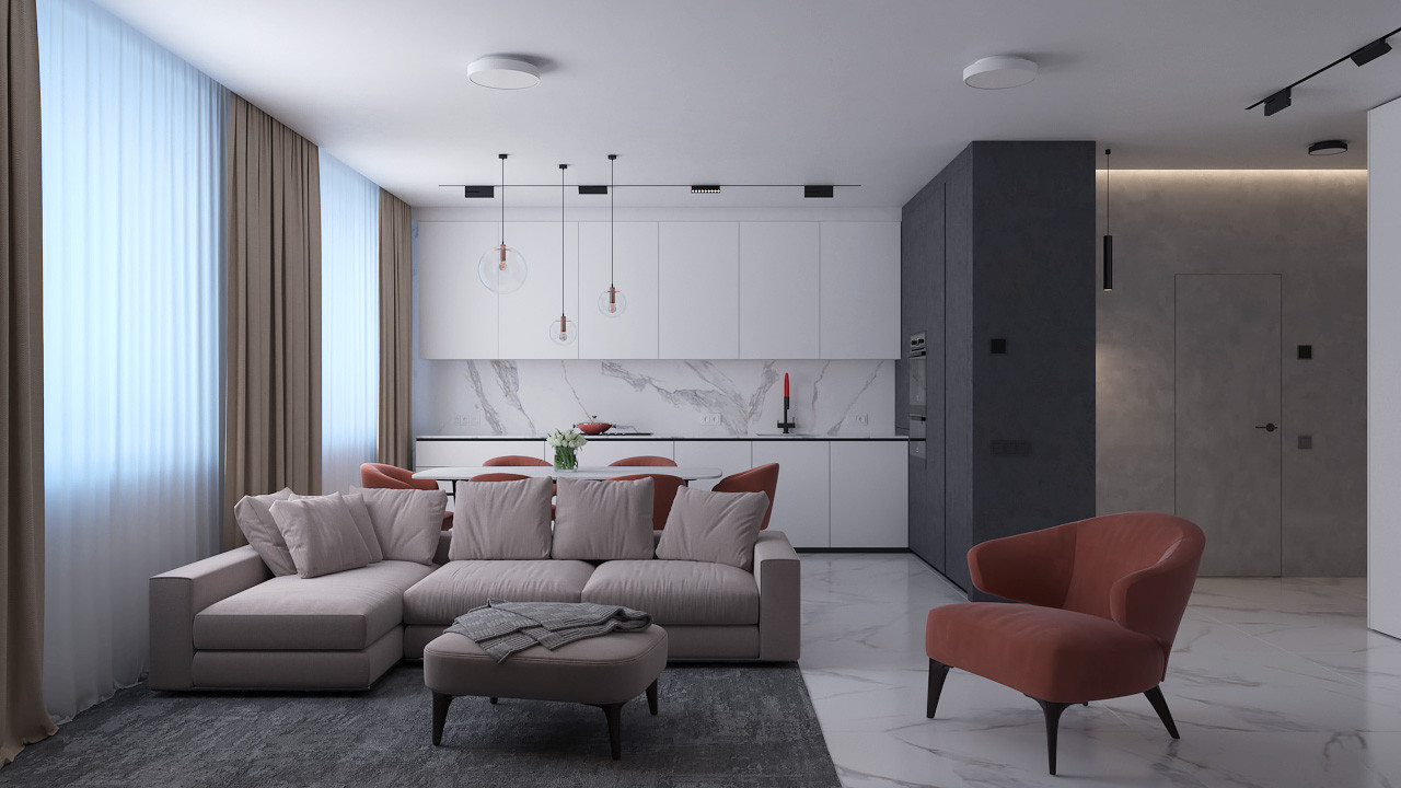 Современный Дизайн Квартиры 106 кв.м.