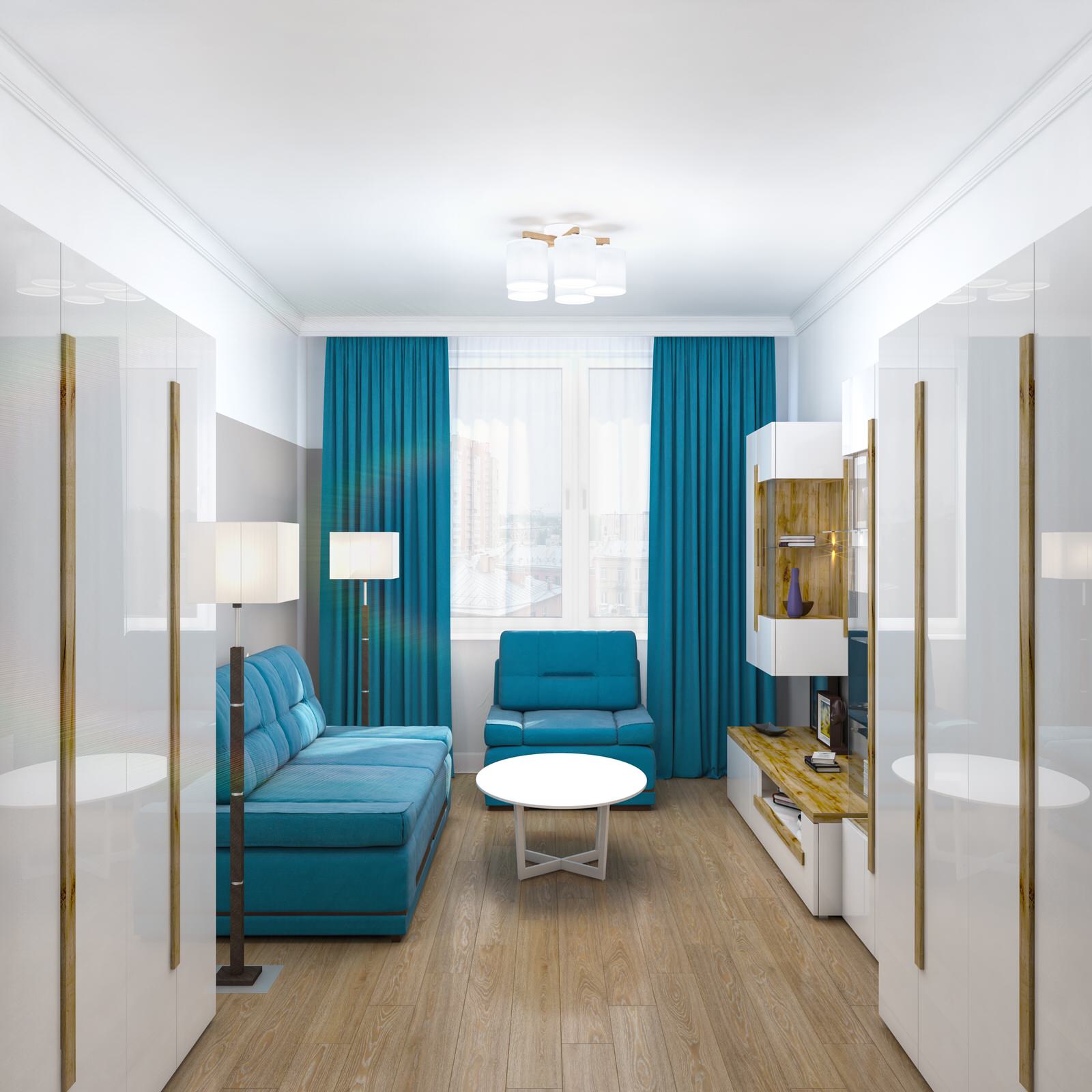 Обложка проекта: Визуализация квартиры. Летний, солнечный вариант.