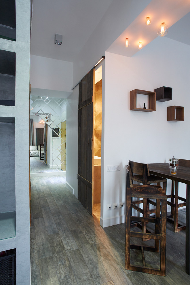 Апартаменты в стиле лофт для молодой семейной пары на ул. Берзарина