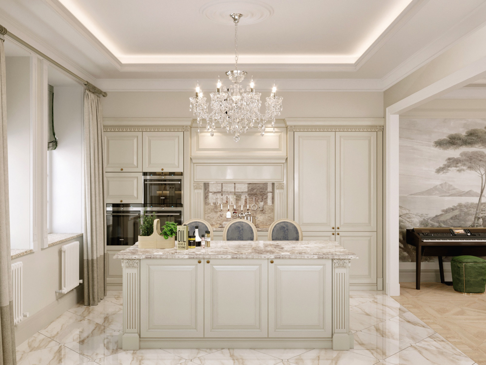 Загородный дом в классическом стиле 370 м.кв