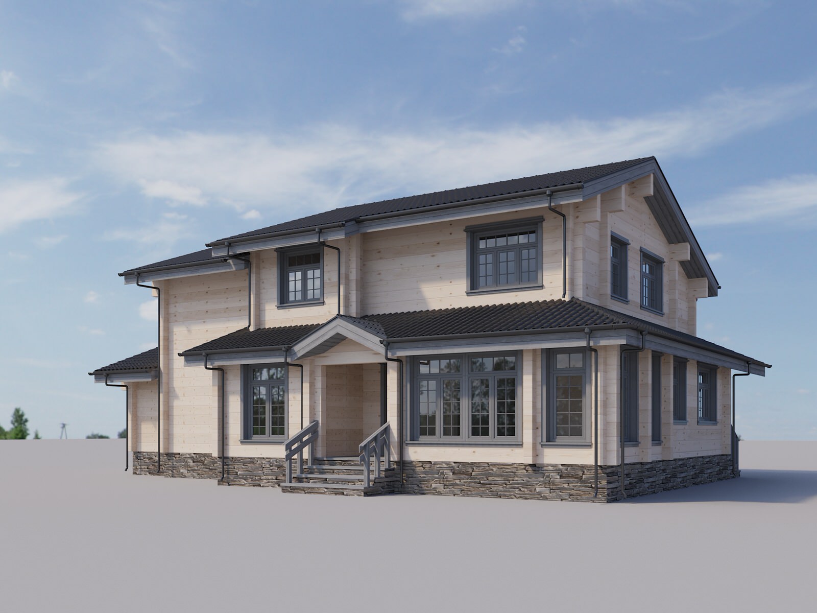 Дом из клееного бруса  Заповедник