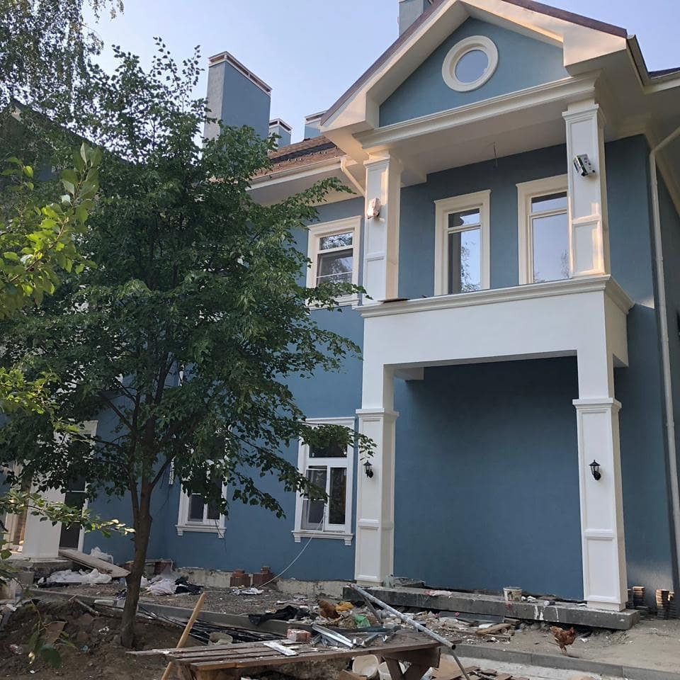 Утепление фасада мокрым способом