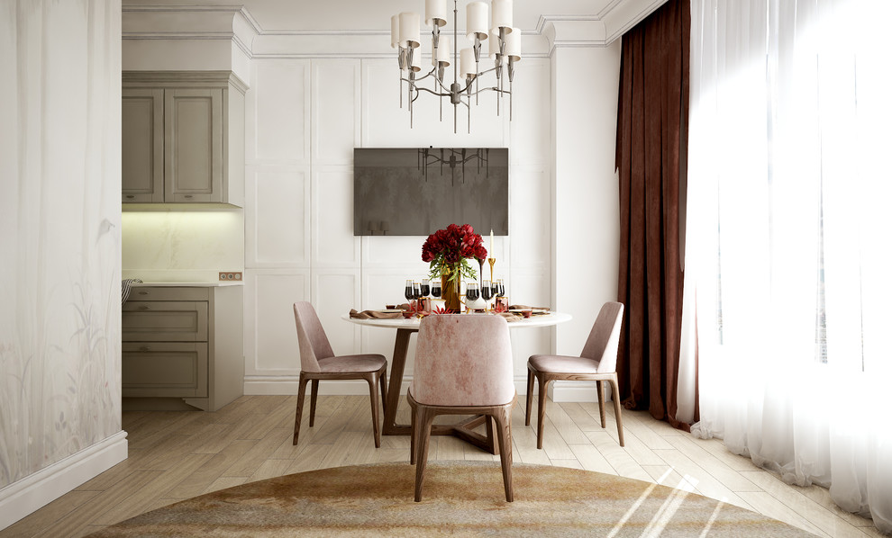 Marsala and Marble Интерьер квартиры для семьи с двумя дочками.