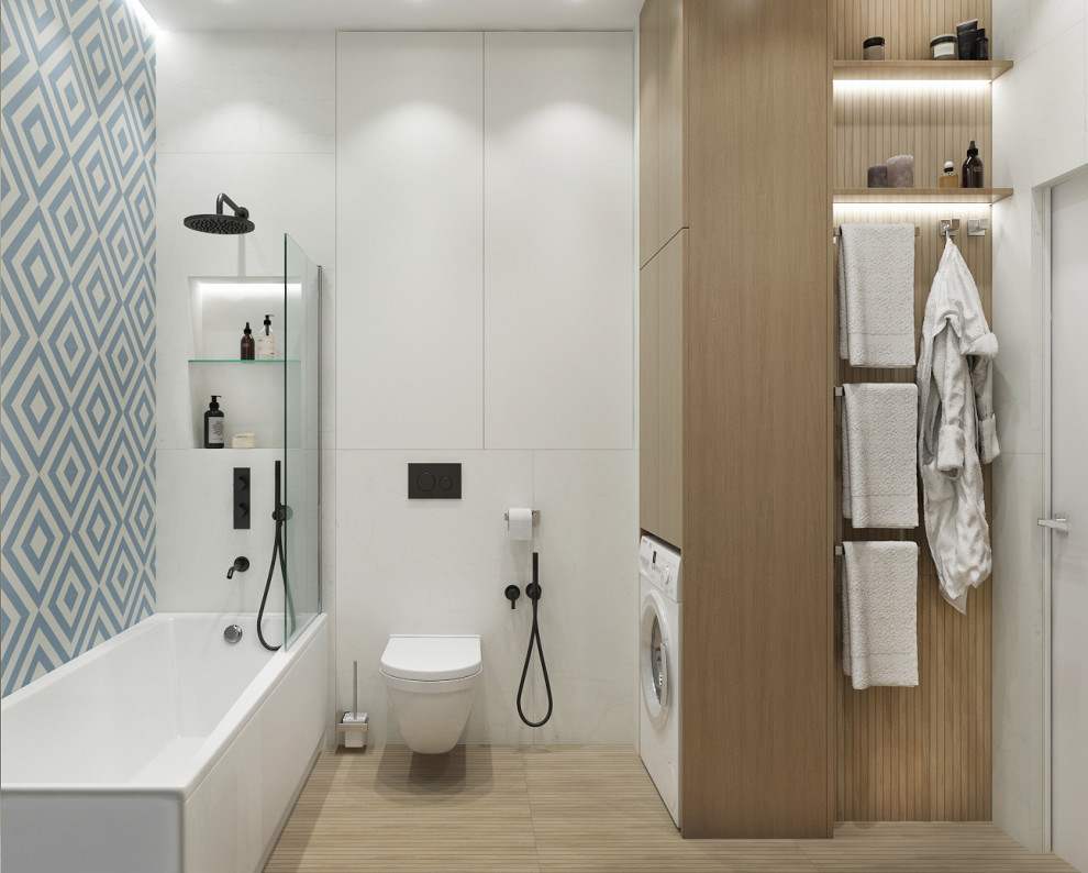 Квартира 50м2 в современном стиле для молодой семьи в ЖК "Ленинград"Санузел