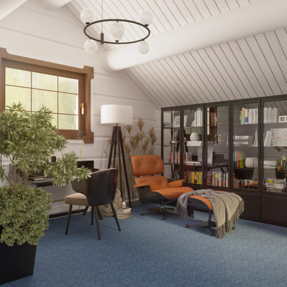 Дизайн-проект 2-го этажа частного дома.