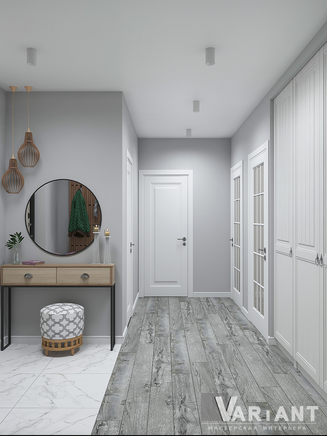 Дизайн проект трехкомнатной квартиры по ул. Измайлова