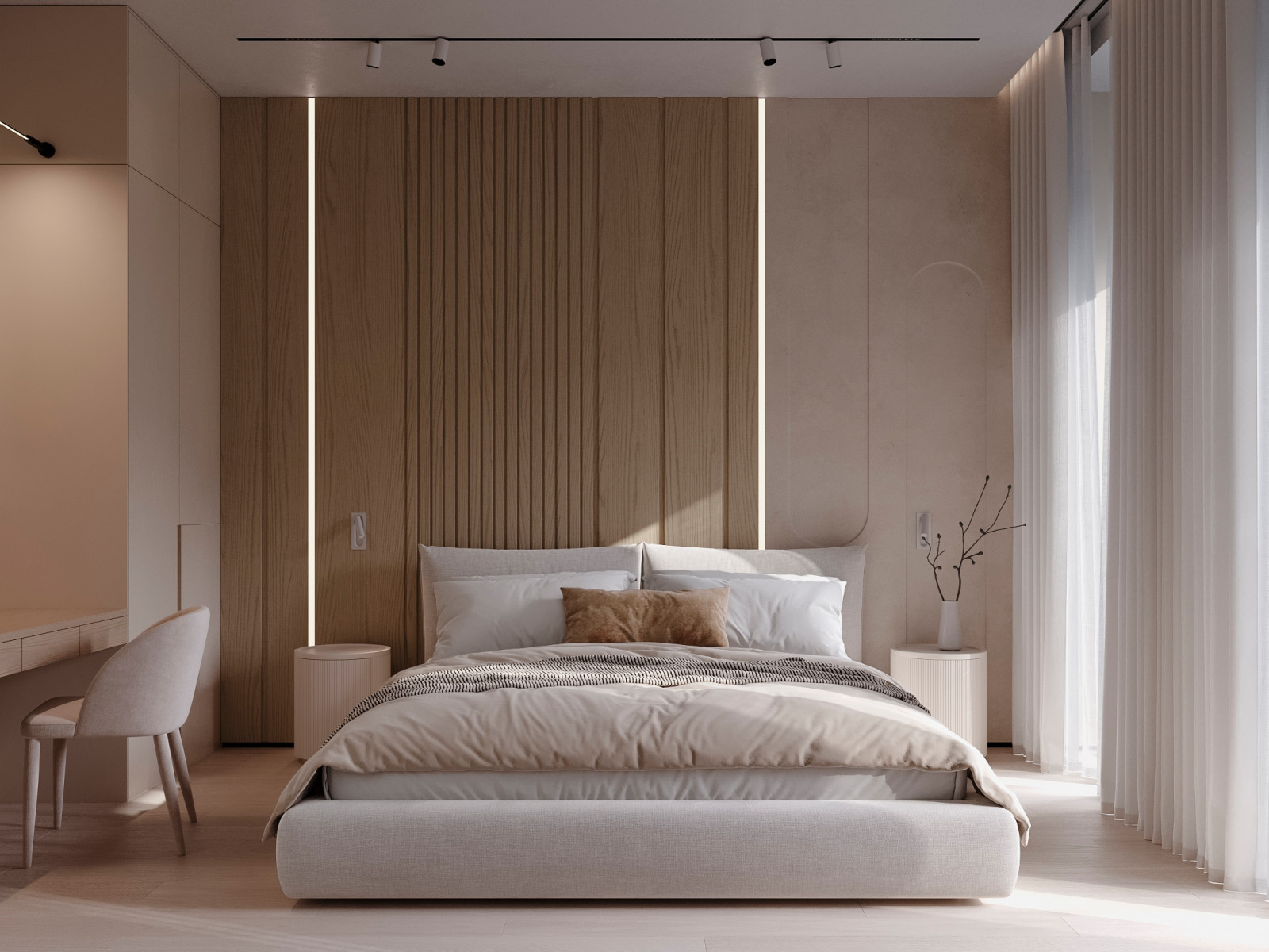 Обложка проекта: Спальня. Апарт-комплекс Sky View. г. Москва