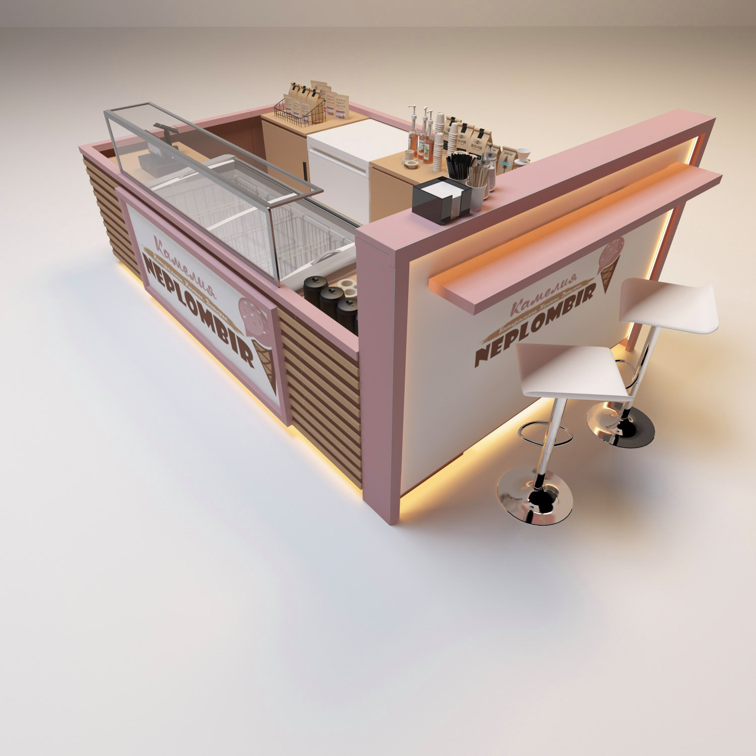 Дизайн островка мороженного