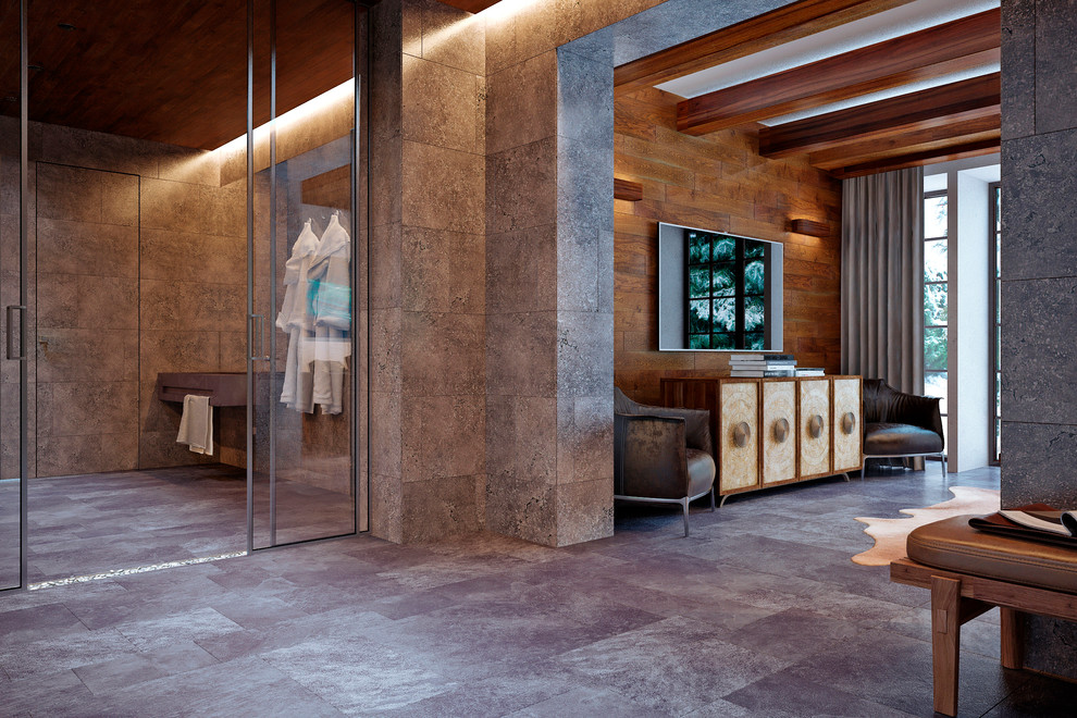 Спа-зона на цокольном этаже загородного дома - 600 кв.м