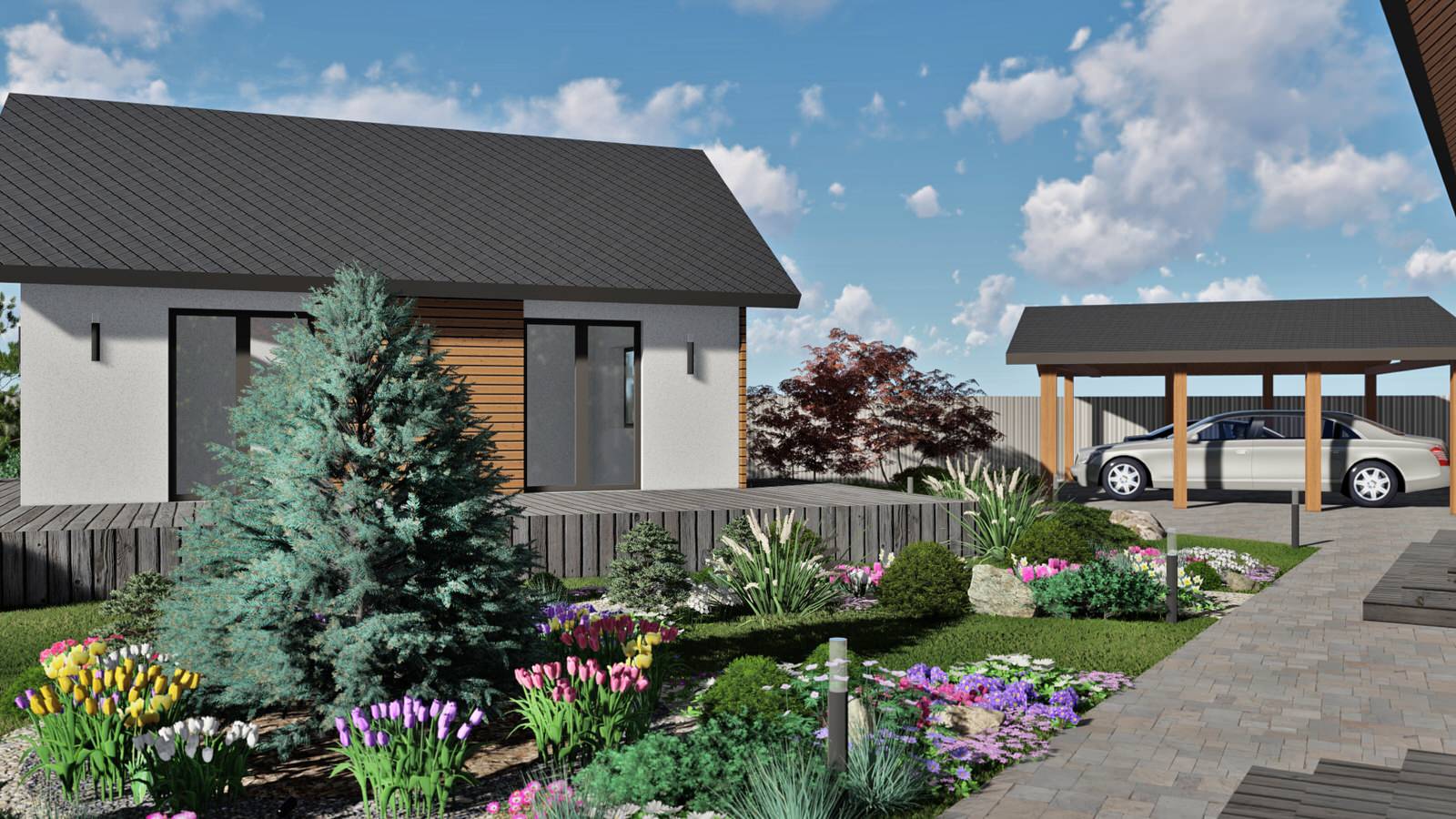 Ландшафт участка в д.Ключи