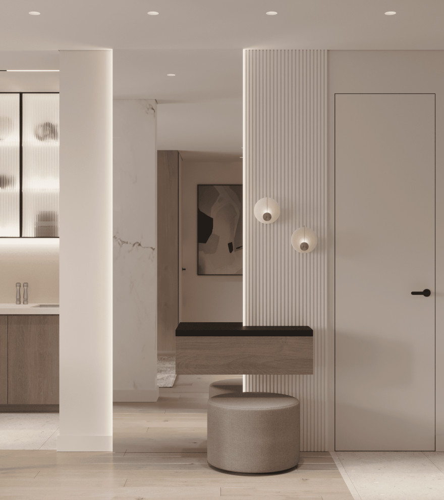 Кухня-гостиная-прихожая