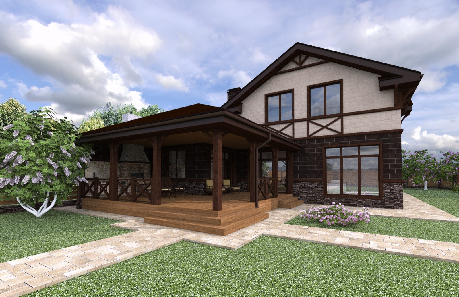 Дом из теплоблока