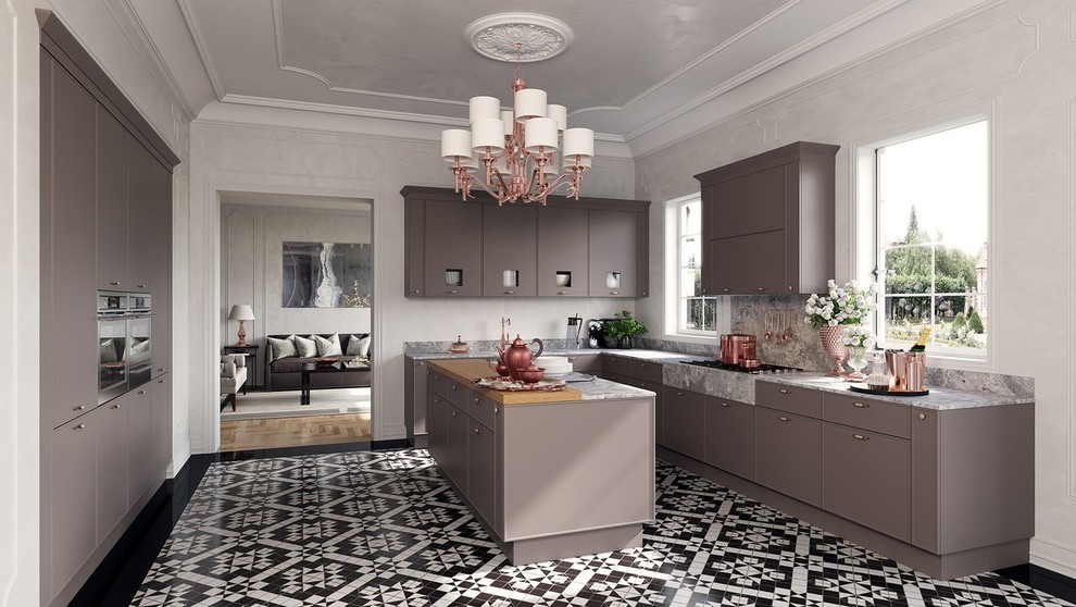 Обложка проекта: Проектирование дома , зона кухни, визуализация