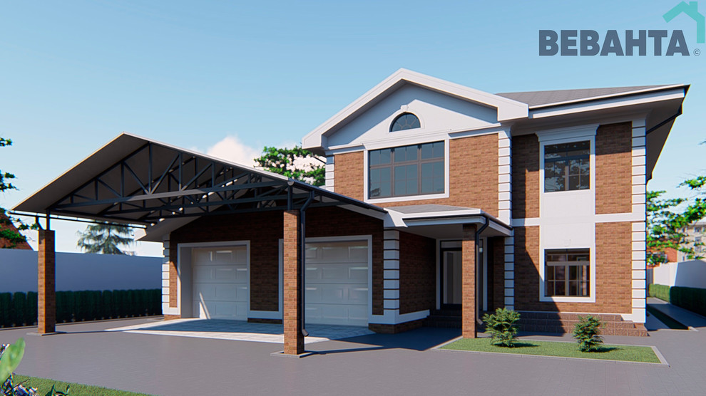 Коттедж по проекту "Фаворит"