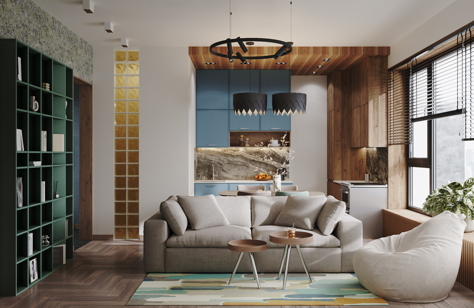 Обложка проекта: Квартира для семьи с двумя детьми в ЖК Monodom Lake г. Москва.