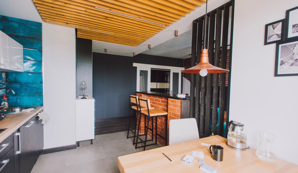 Обложка проекта: Кухня- гостиная 18 кв м. в стиле loft