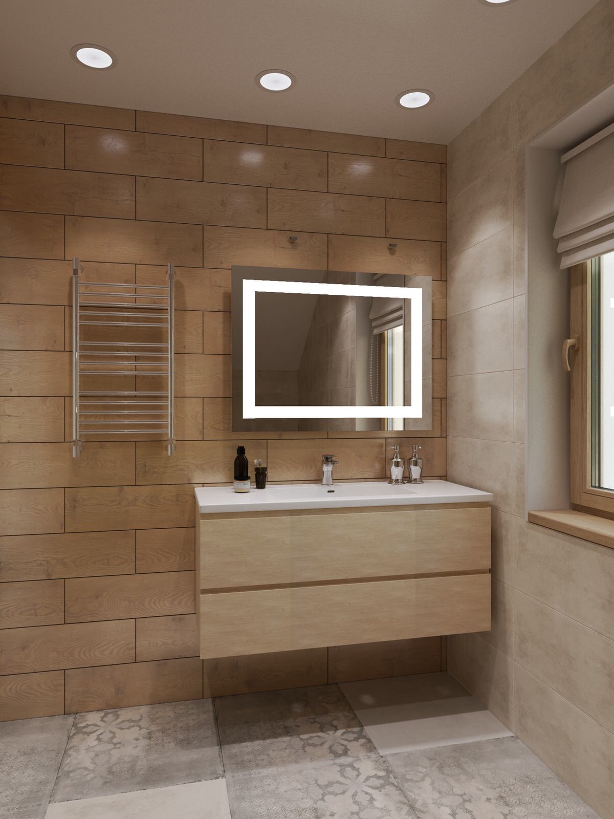 Дизайн проект дома 120кв.м в современном стиле с элементами эко-стиля