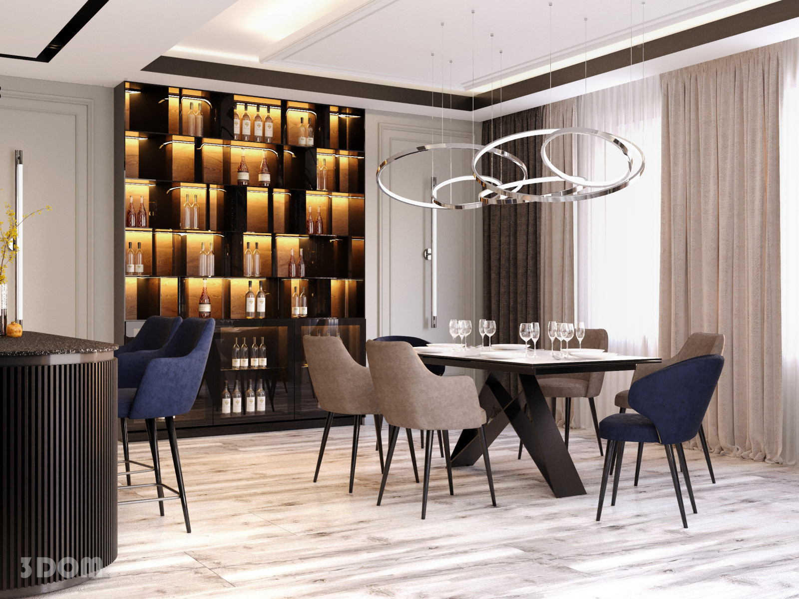 ДОМ КП "ЯНТАРНЫЙ" АКСАЙ 320кв.м | 3DOM
