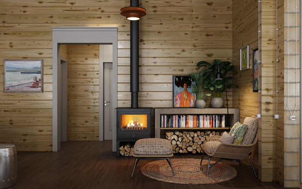 Загородный дом из бруса в Тверской области.