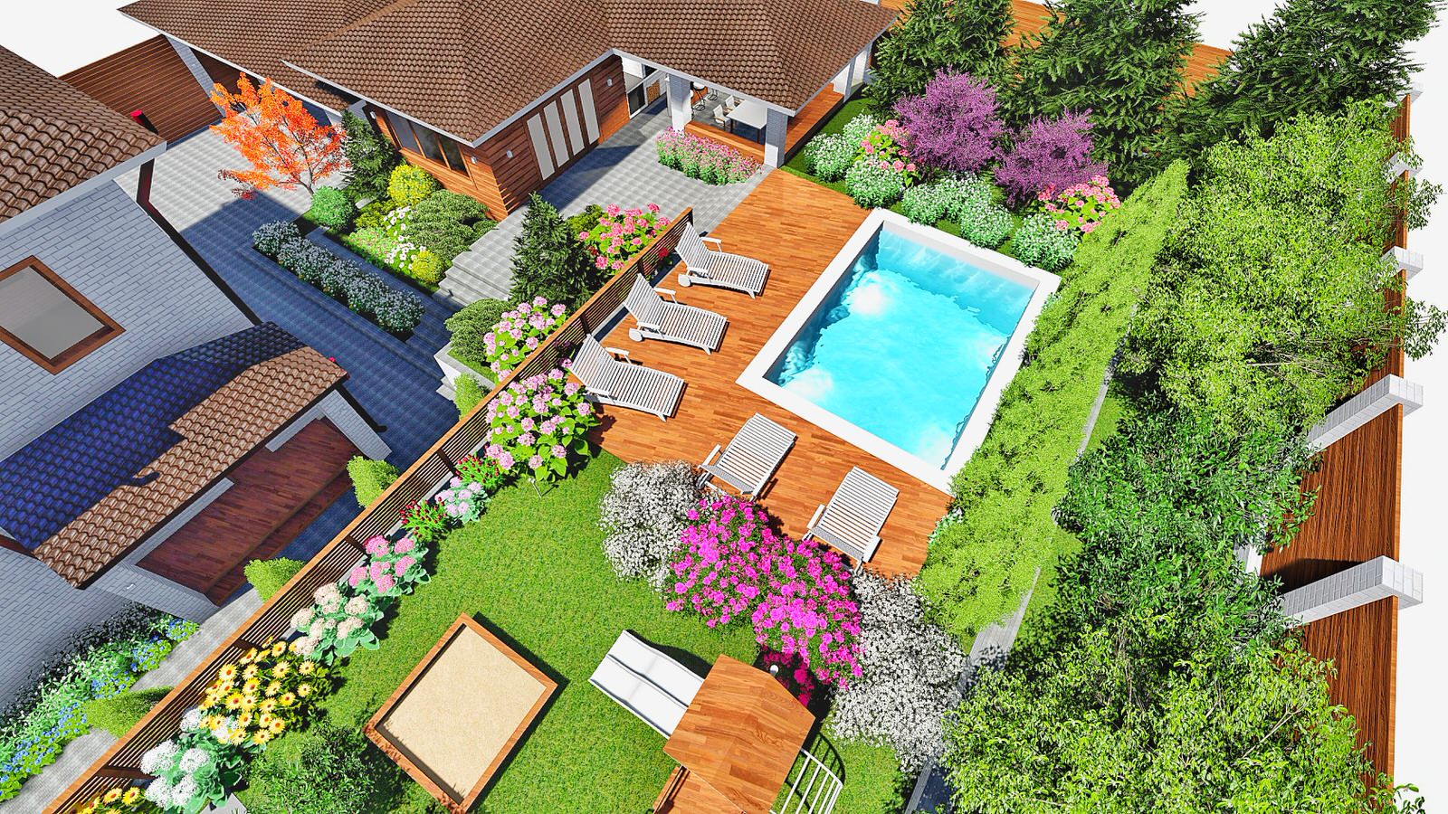 Ландшафтный дизайн Иркутск п. Марково