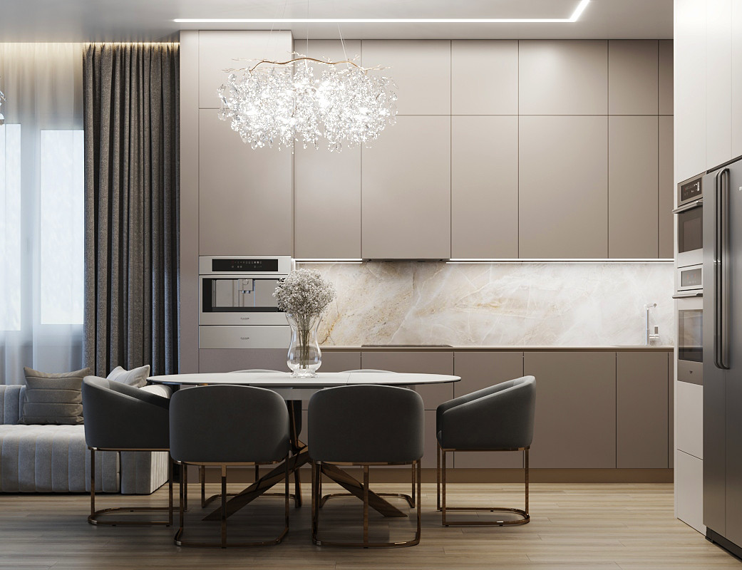 Дизайн интерьера дома в поселке "Европейский"