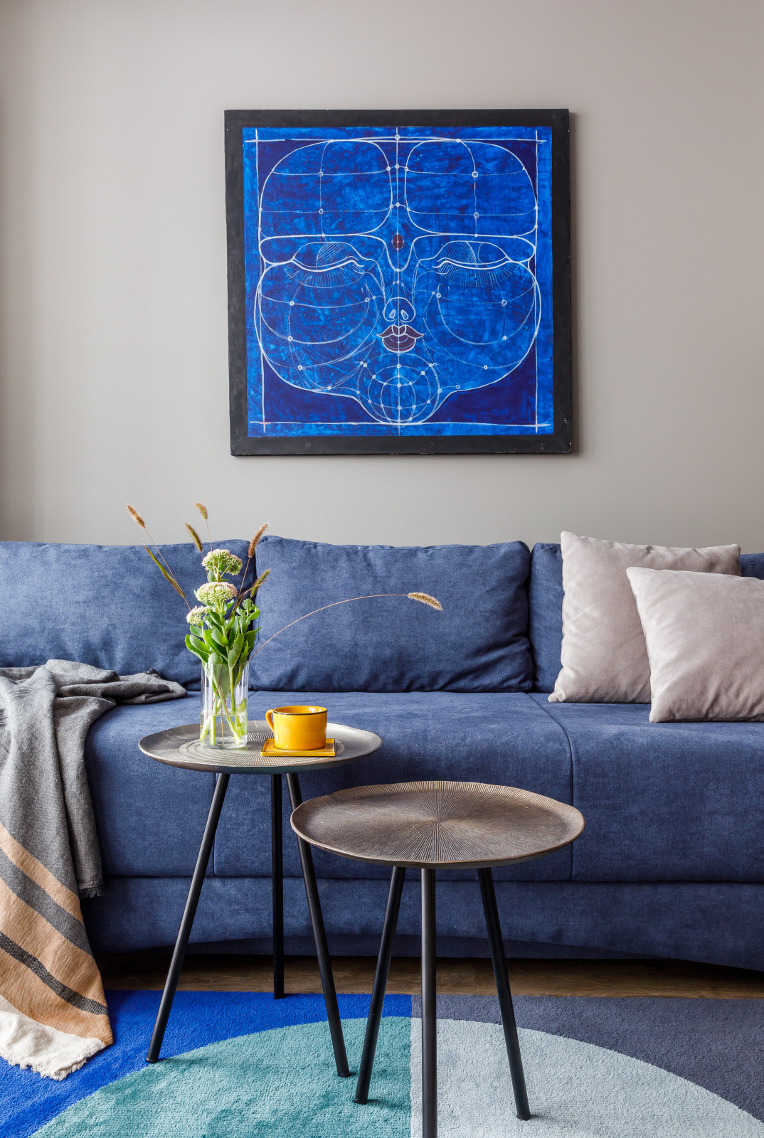 Светлая квартира с яркими акцентами 51 м²