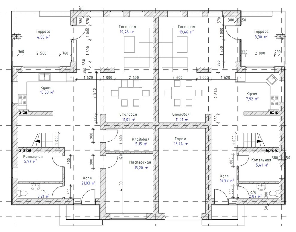 План 1-го этажа