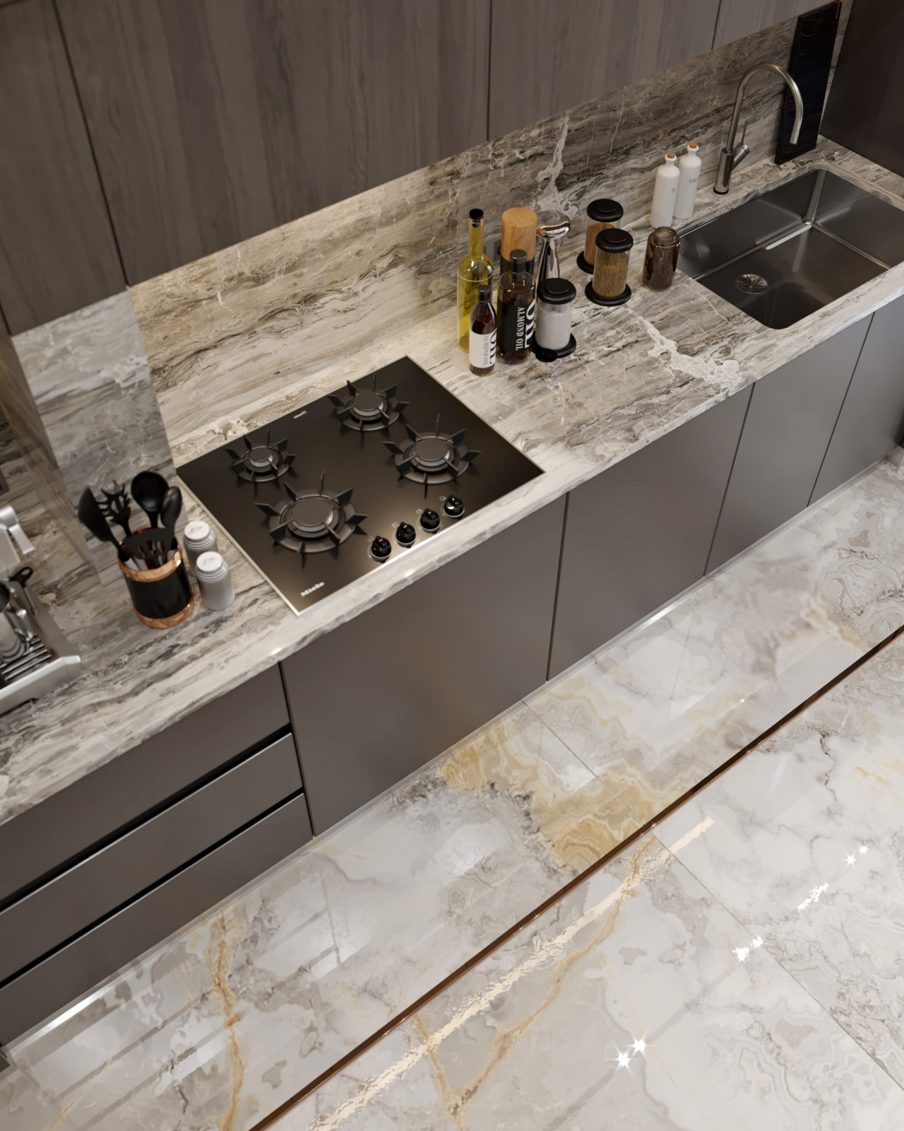 Дизайн интерьера квартиры. 168 кв.м. Soft contrasts.