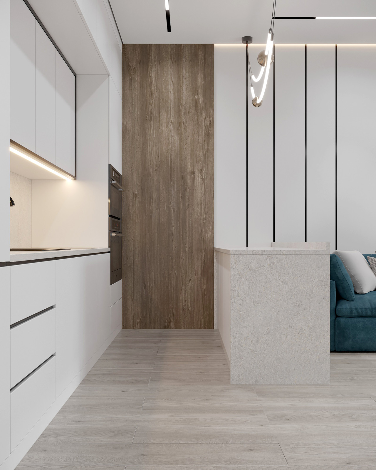 Дизайн проект в ЖК "Аквамарин"