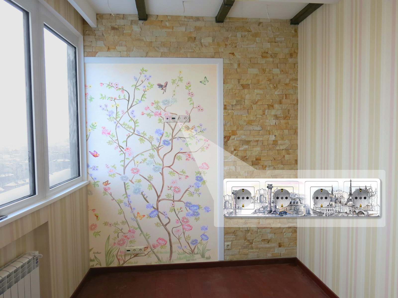 Обложка проекта: Электро фурнитура с рисунком