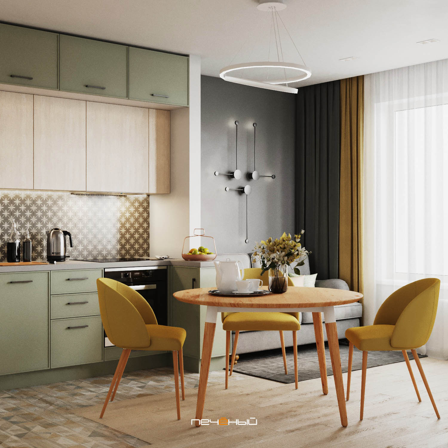 Индивидуальный интерьер в современном стиле