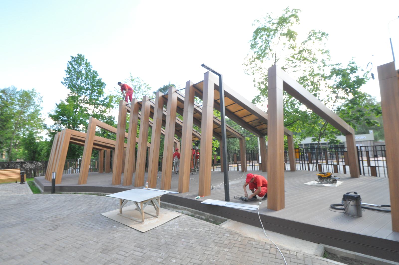 БЕСЕДКА. ЖК ОЛИМПИЙСКАЯ ДЕРЕВНЯ. НОВОГОРСК