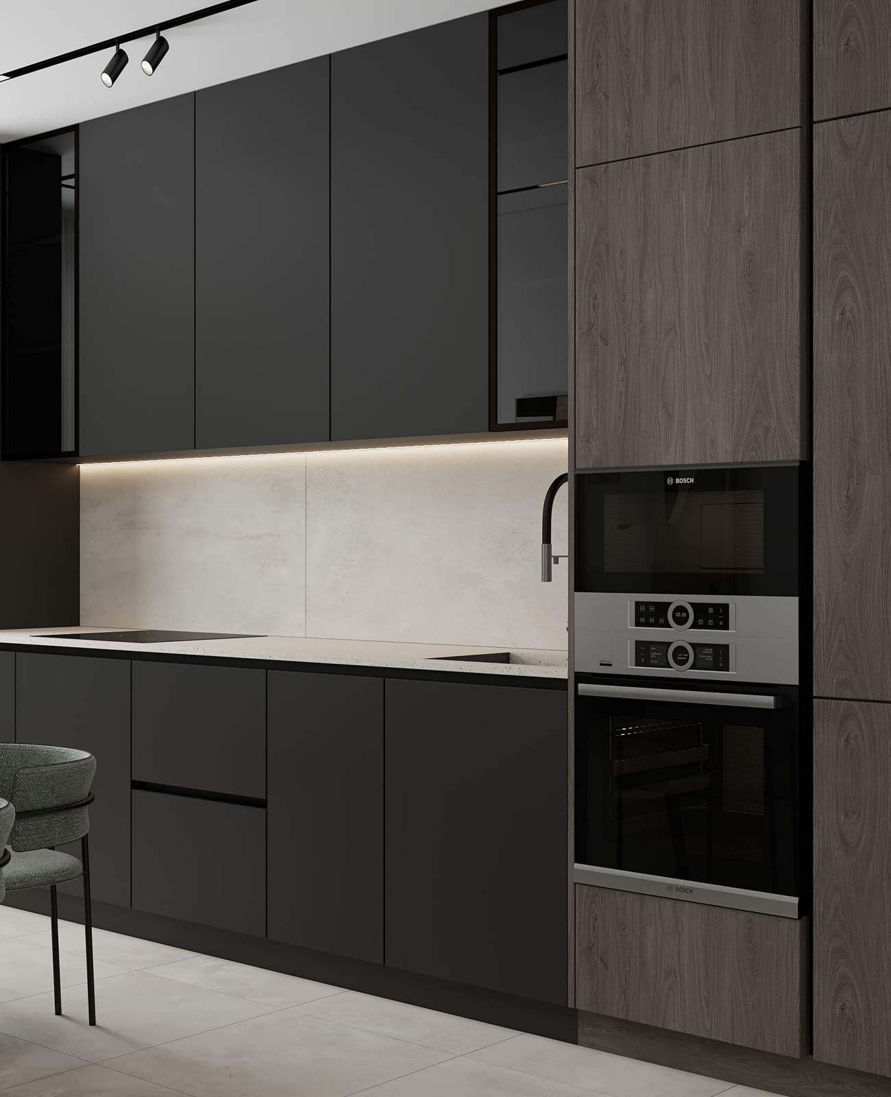 Дизайн-проект квартиры для семейной пары в современном стиле