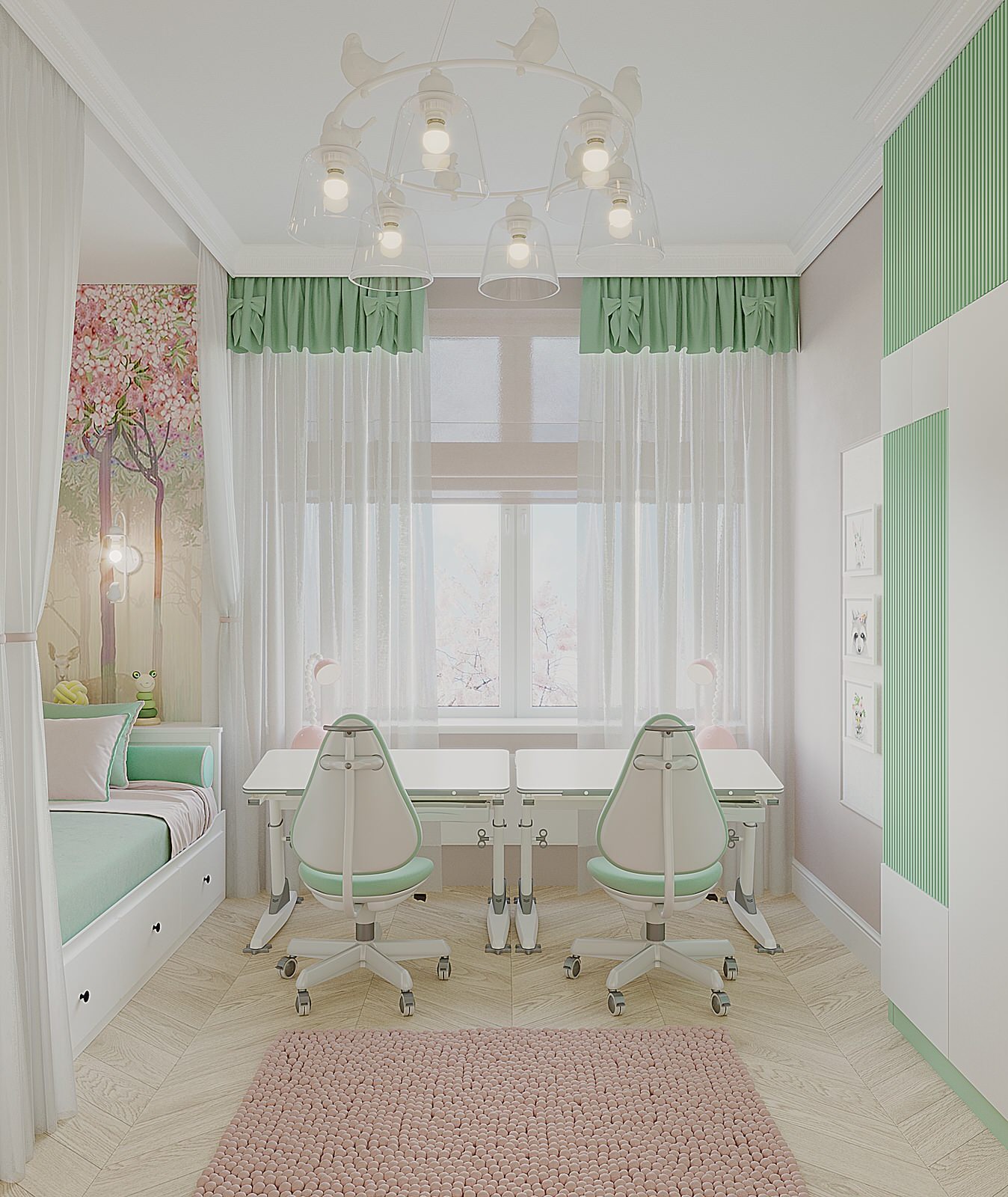 Детская для двух девочек