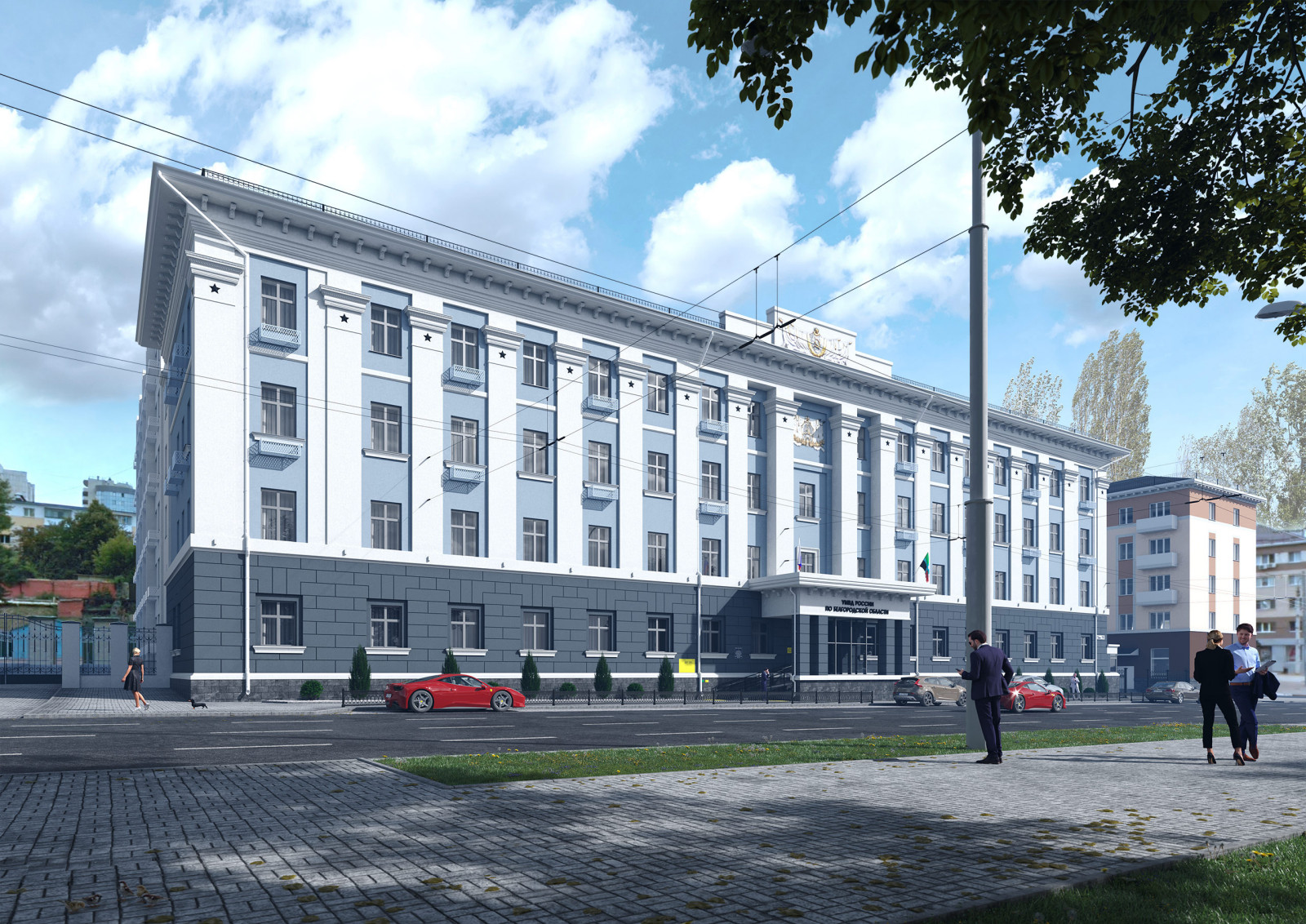 Обложка проекта: Проект капитального ремонта фасадов здания УМВД России по Белгородской области