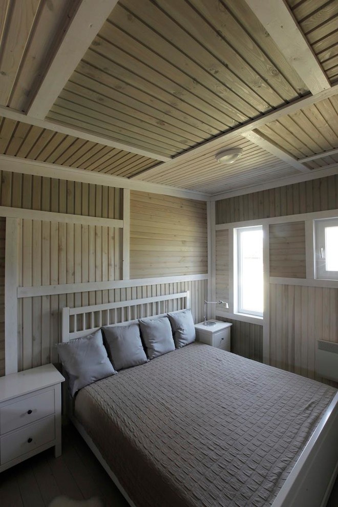Houzz тур: Монохромный Мондриан и резные наличники дома в Алексино