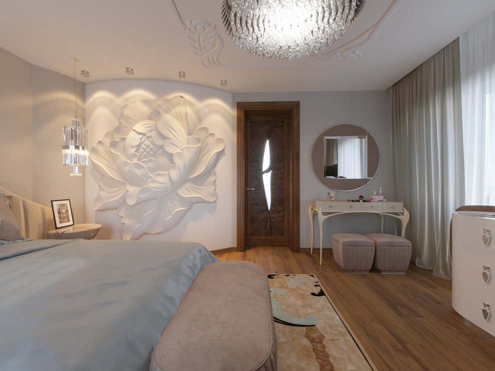 Обложка проекта: Барельеф на стене спальни Пион