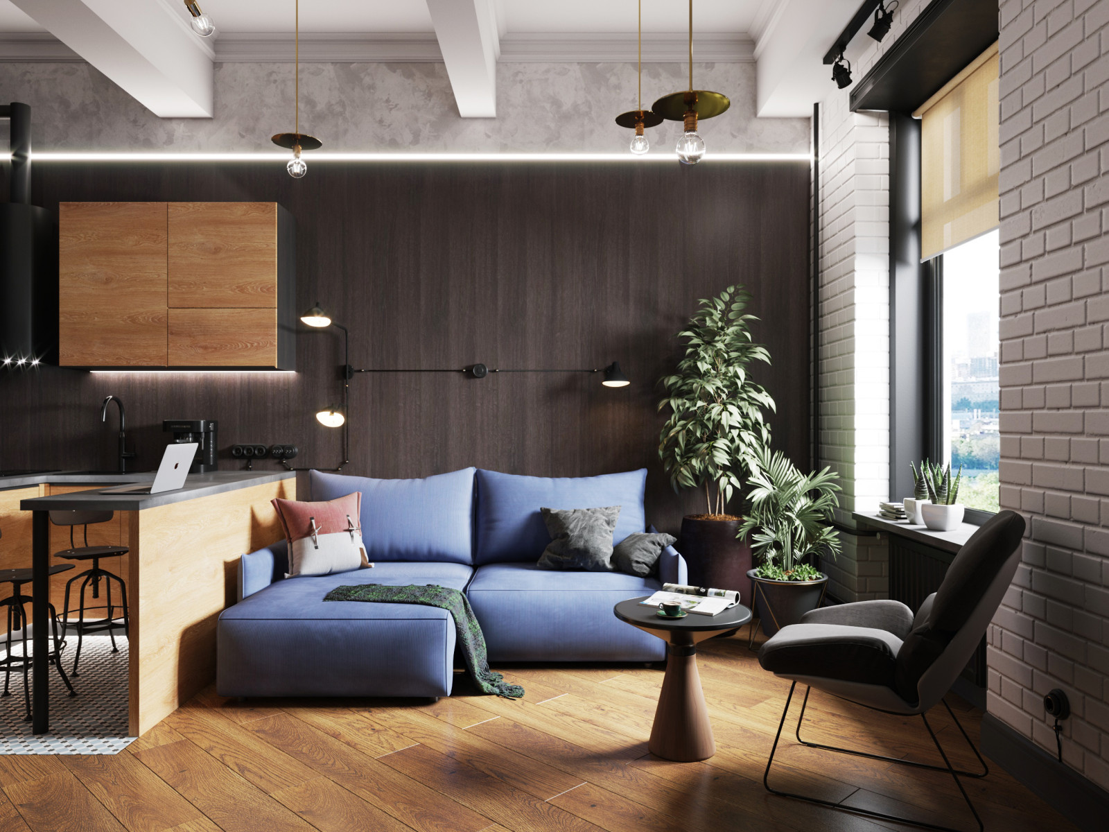 маленькая квартира в Loft FM