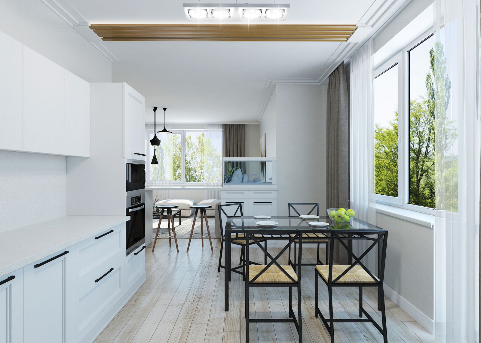 Коттедж в белом