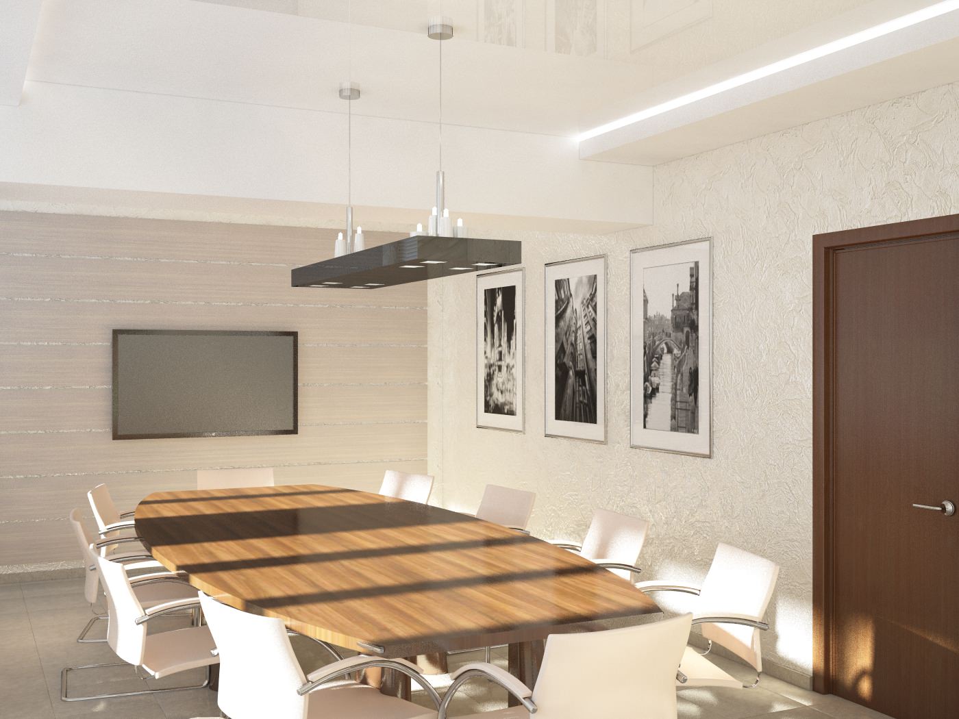 Дизайн-проект интерьера комнаты переговоров