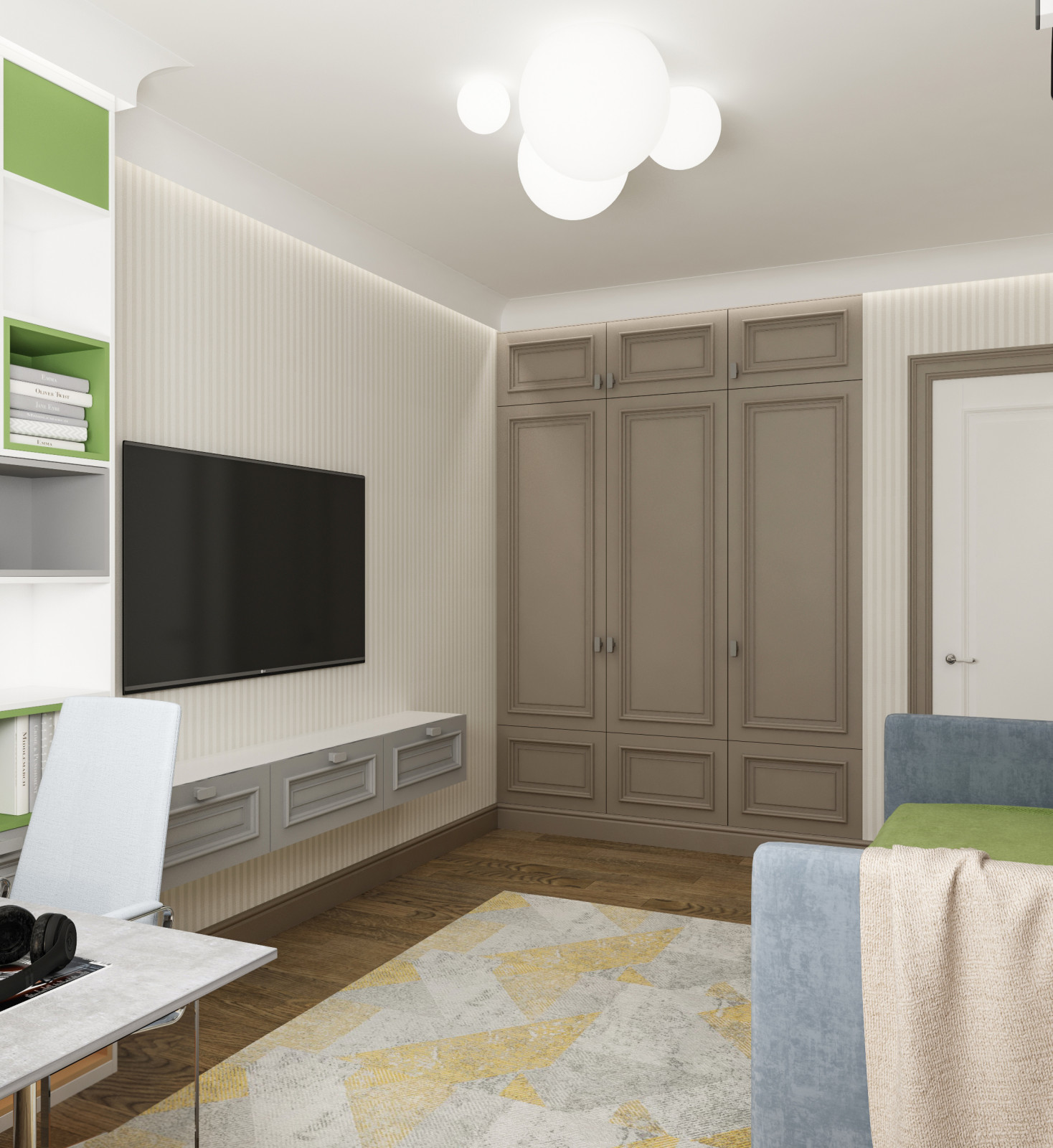 Проект интерьера 4-комнатной квартиры 115 кв.м в ЖК «Черняховского 19»