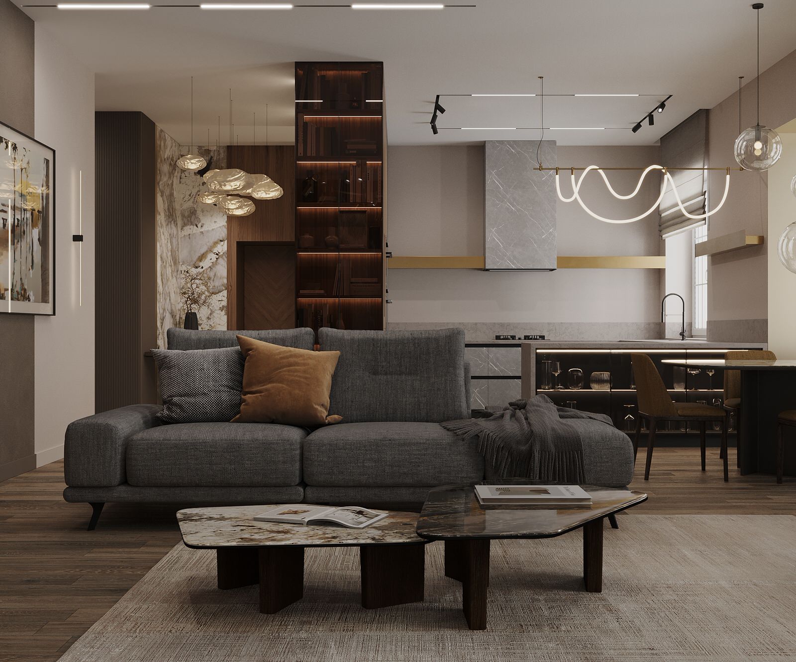 Обложка проекта: Интерьер загородного дома кардинально отличающийся от домов в округе