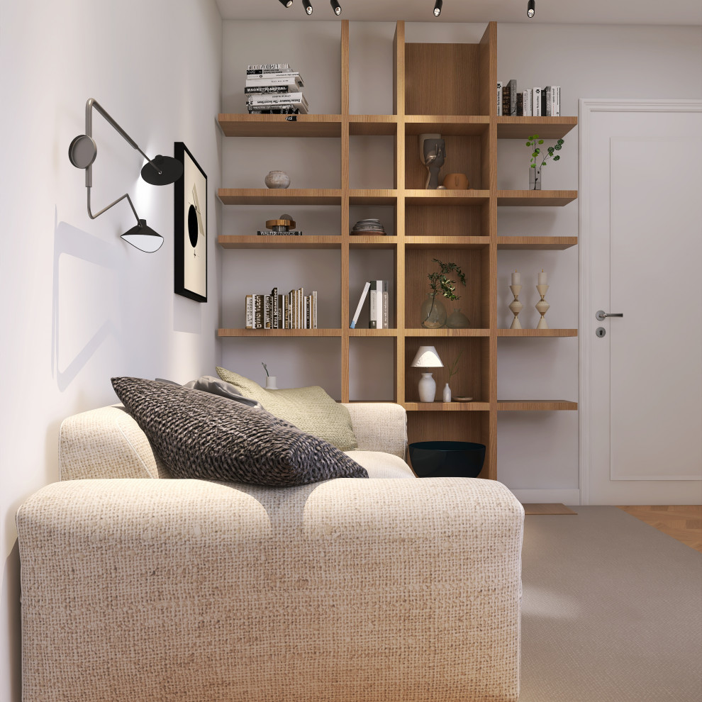 3 комнатная квартира в современном стиле для молодой семьи, Москва