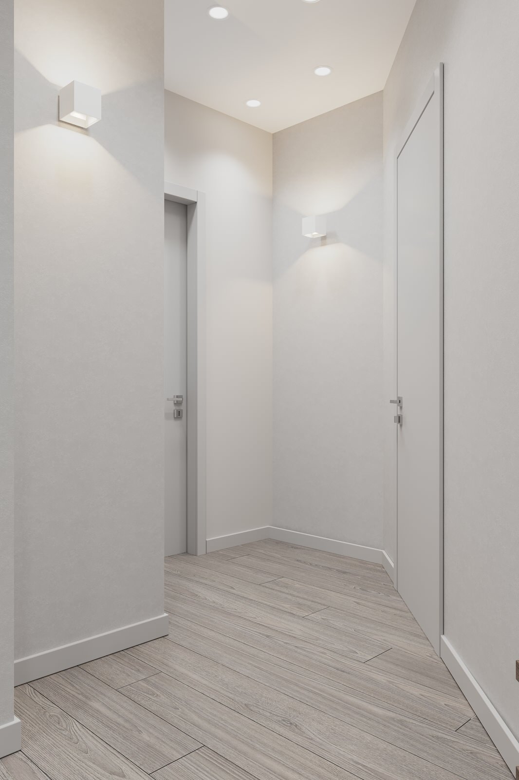 Коридор в серых тонах