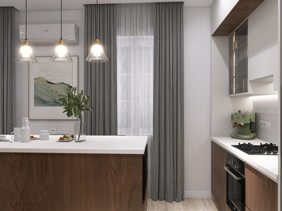 Двухэтажный дом с цокольным этажом 208м2