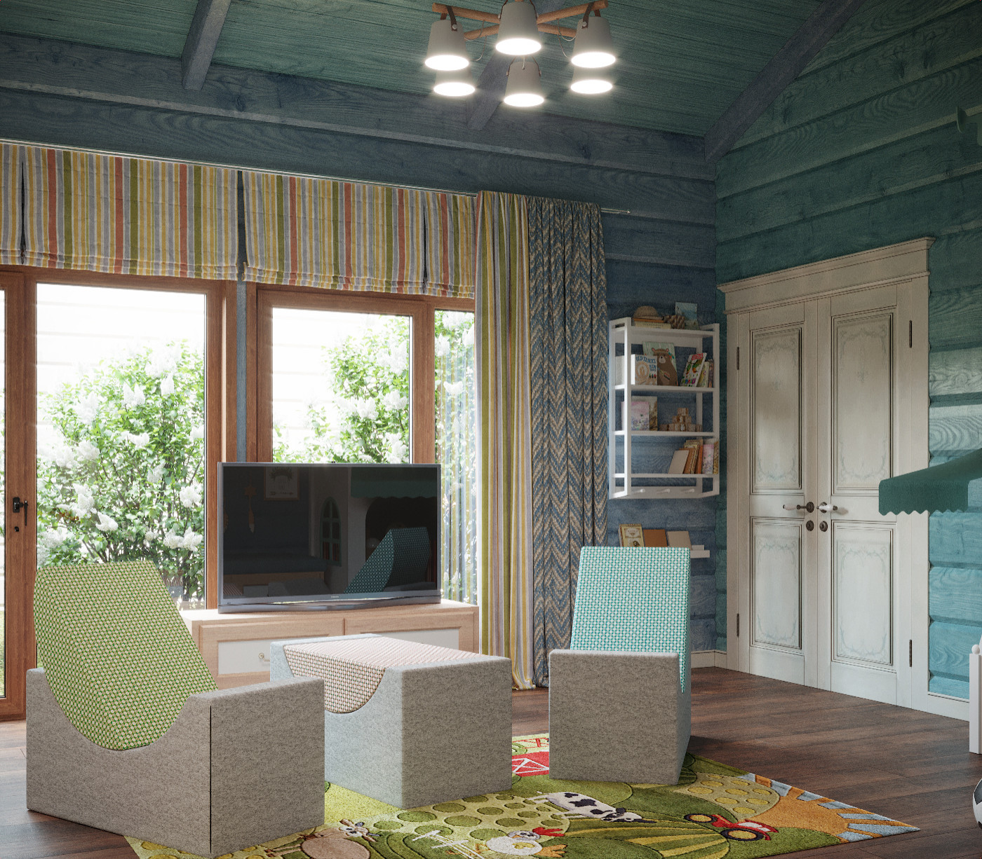 Интерьер в стиле Прованс в пос. Медное Озеро