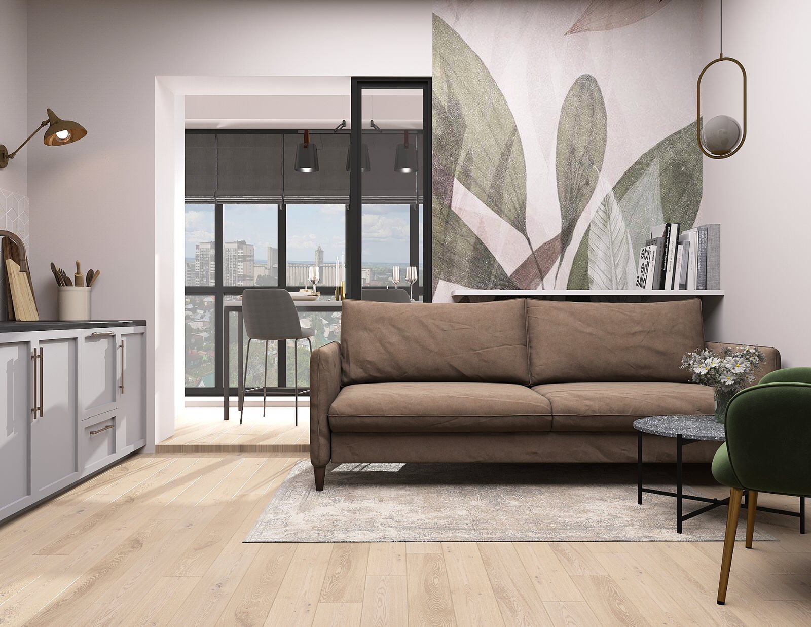 Островок спокойствия на вершине многоэтажки