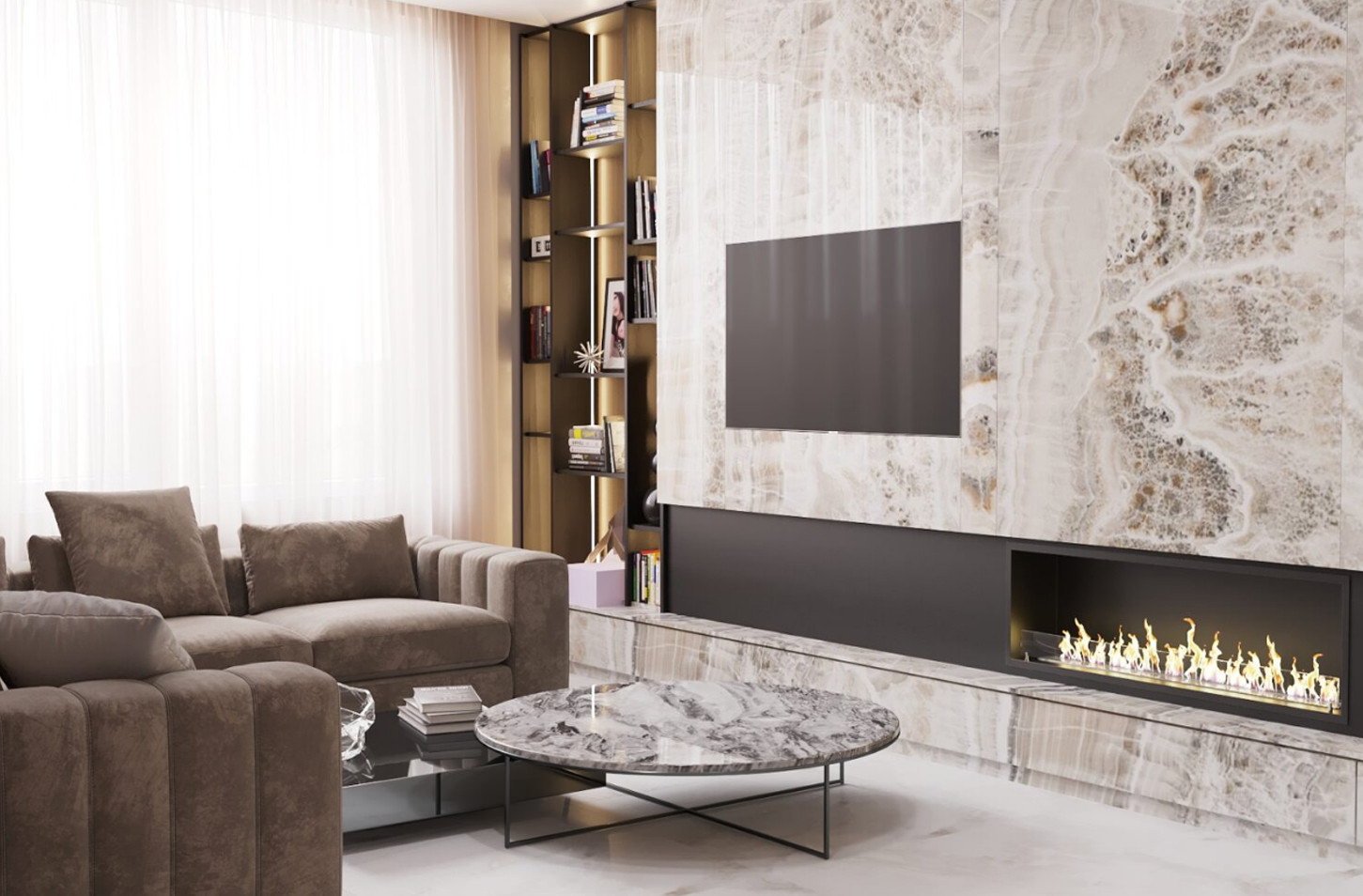 Гостиная  в стиле ар деко ( проект квартира для бизнес тренера)